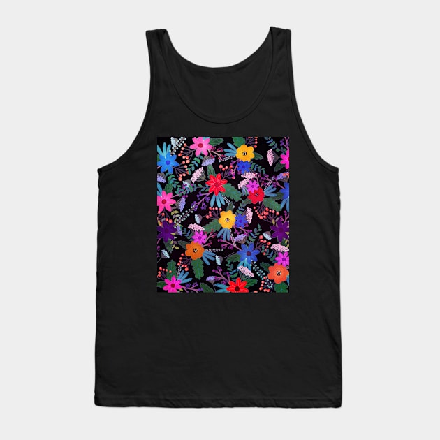 Floral 3 Tank Top by mikath